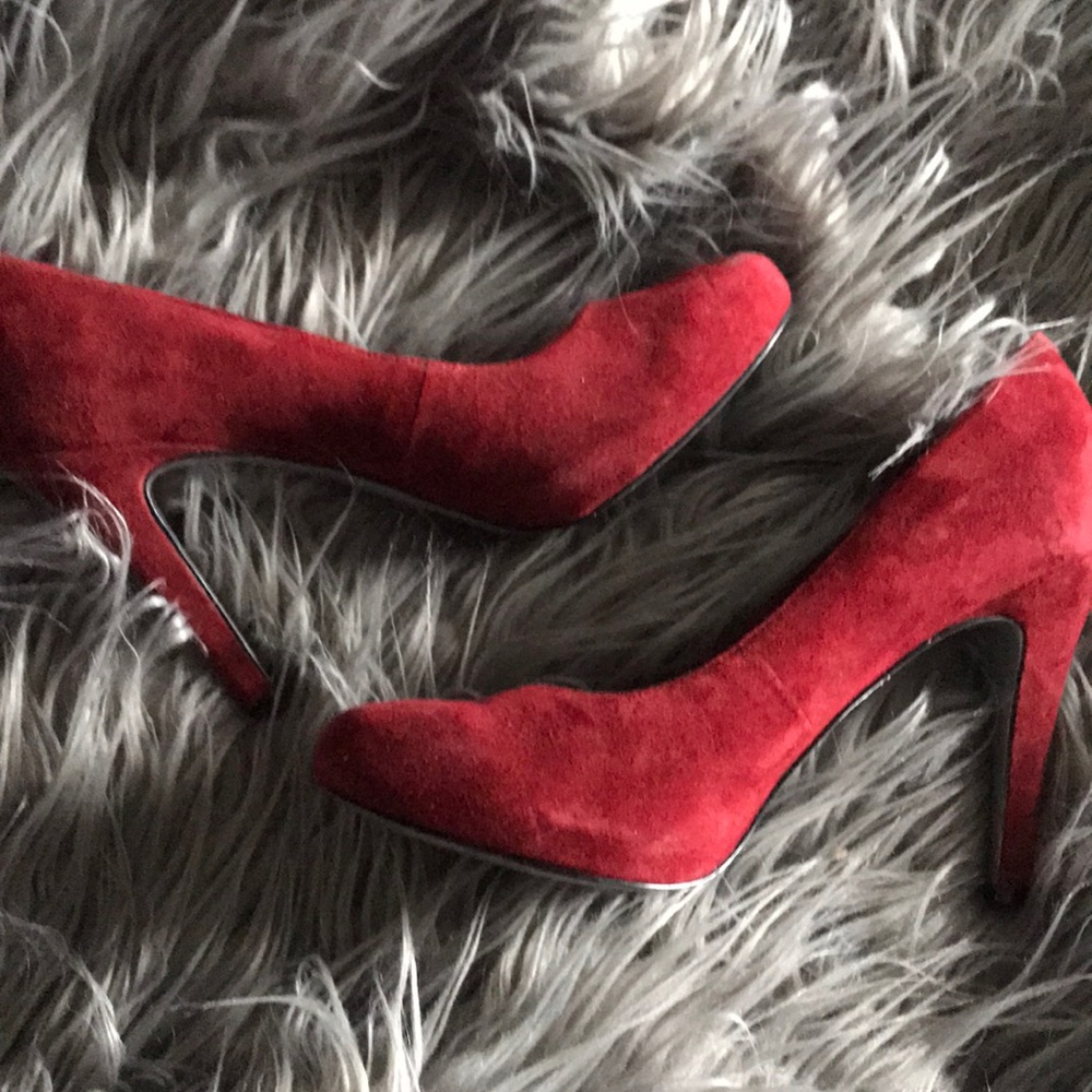Jessica Simpson Red Suede Heels